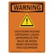 Signmission OSHA WARNING Sign, Cold Burn Hazard Cryogenic W/ Symbol, 10in X 7in Decal, 7" W, 10" L, Portrait OS-WS-D-710-V-13033 - alternate 1
